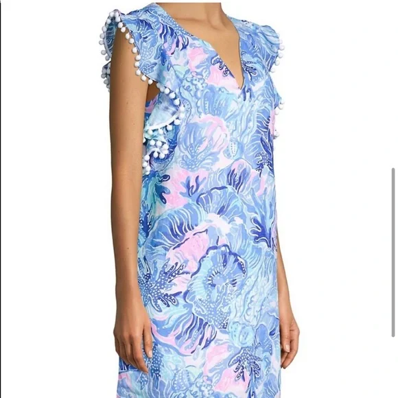 Lilly Pulitzer Astara Linen Dress with Pom-Poms - Picture 4 of 15